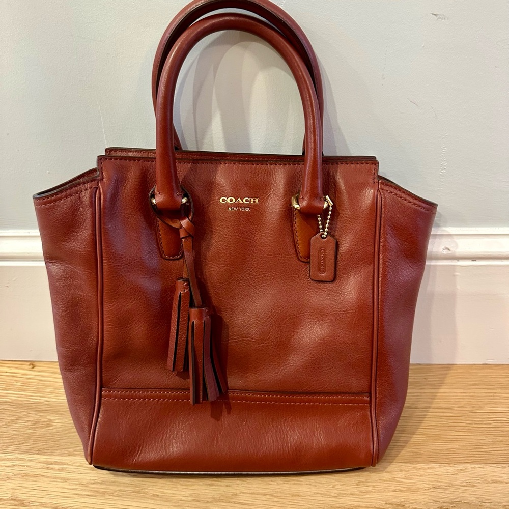 Coach Brown Leather Tote Bag